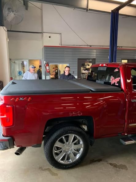 Truck in the Gearhaven service bay